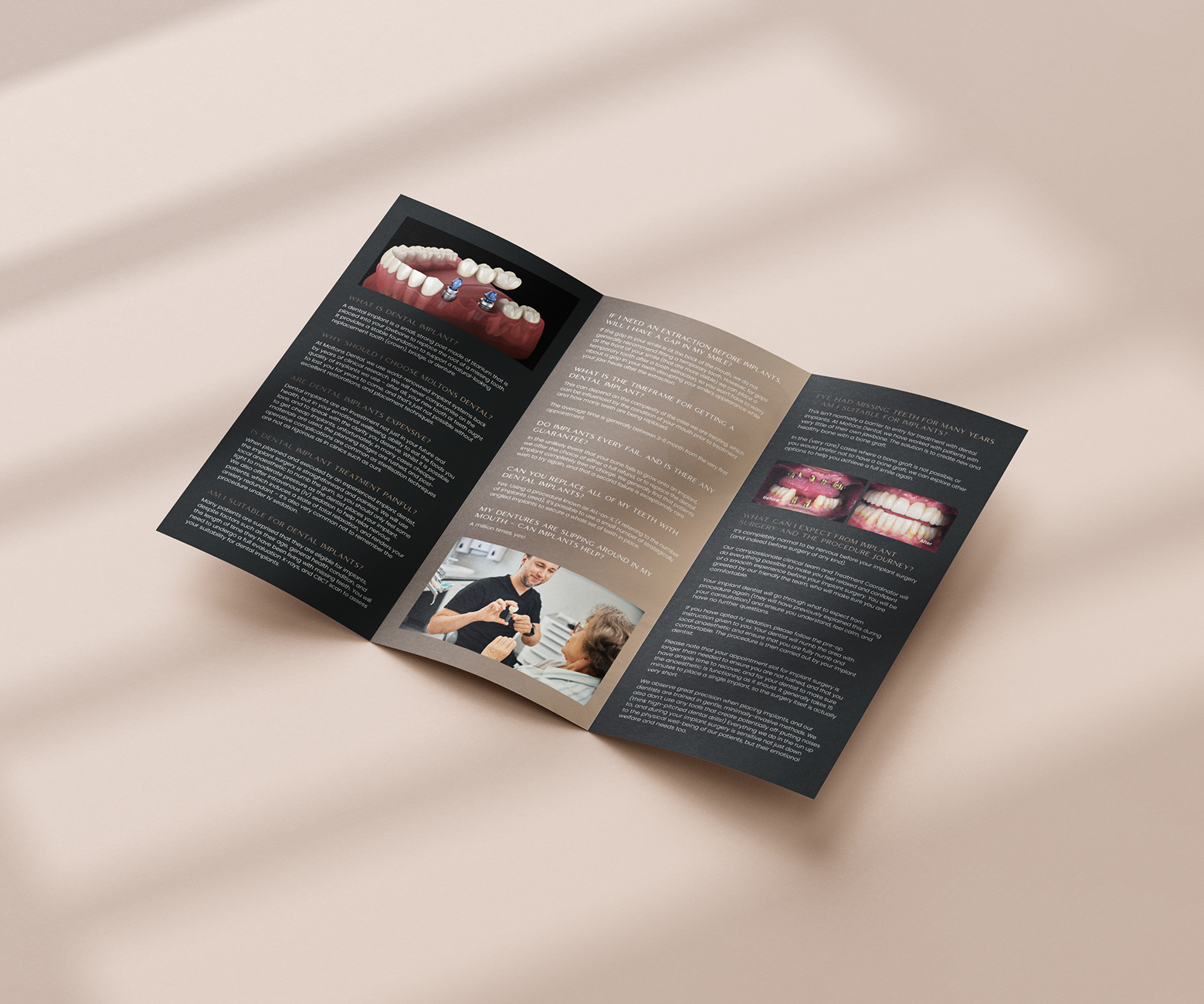 Luxury dental print and branding design
